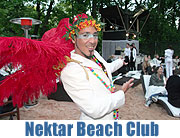 Karibikfeeling mitten in München am Nektar Beach Club. Seit 23. Mai 2008 der “place to be" des Sommers (Foto: Martin Schmitz)